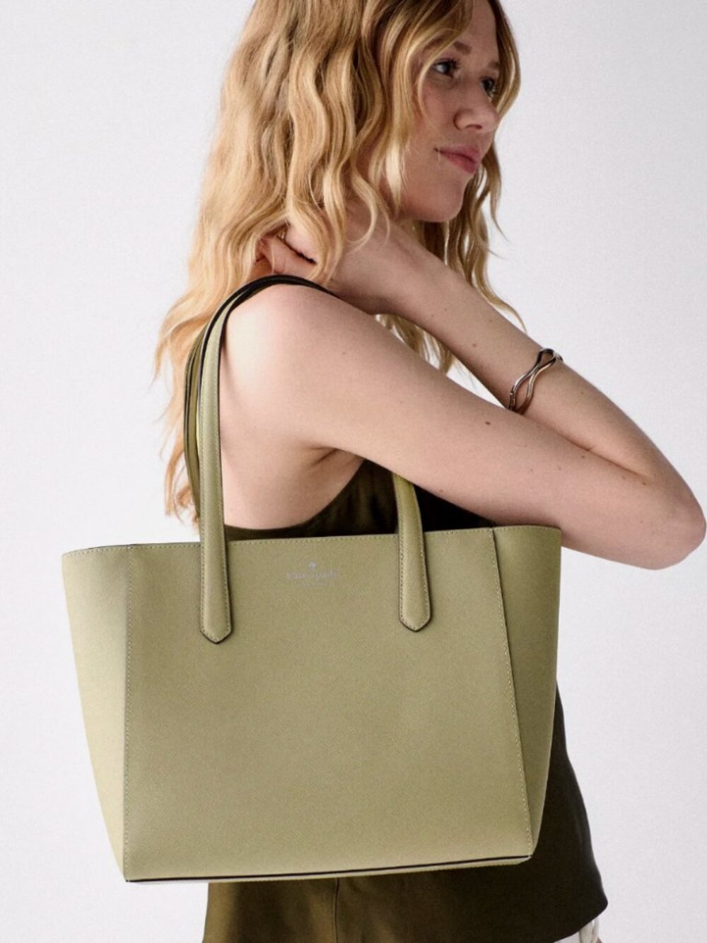 New Kate Spade New York Gwen Tote Bag Saffiano Elm